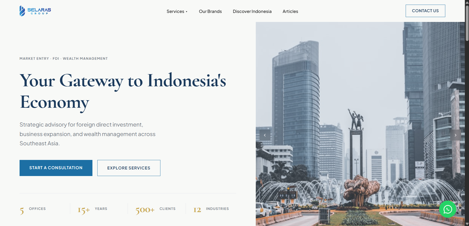 Selaras Group desktop screenshot