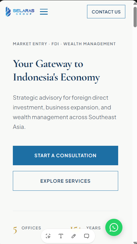 Selaras Group mobile screenshot